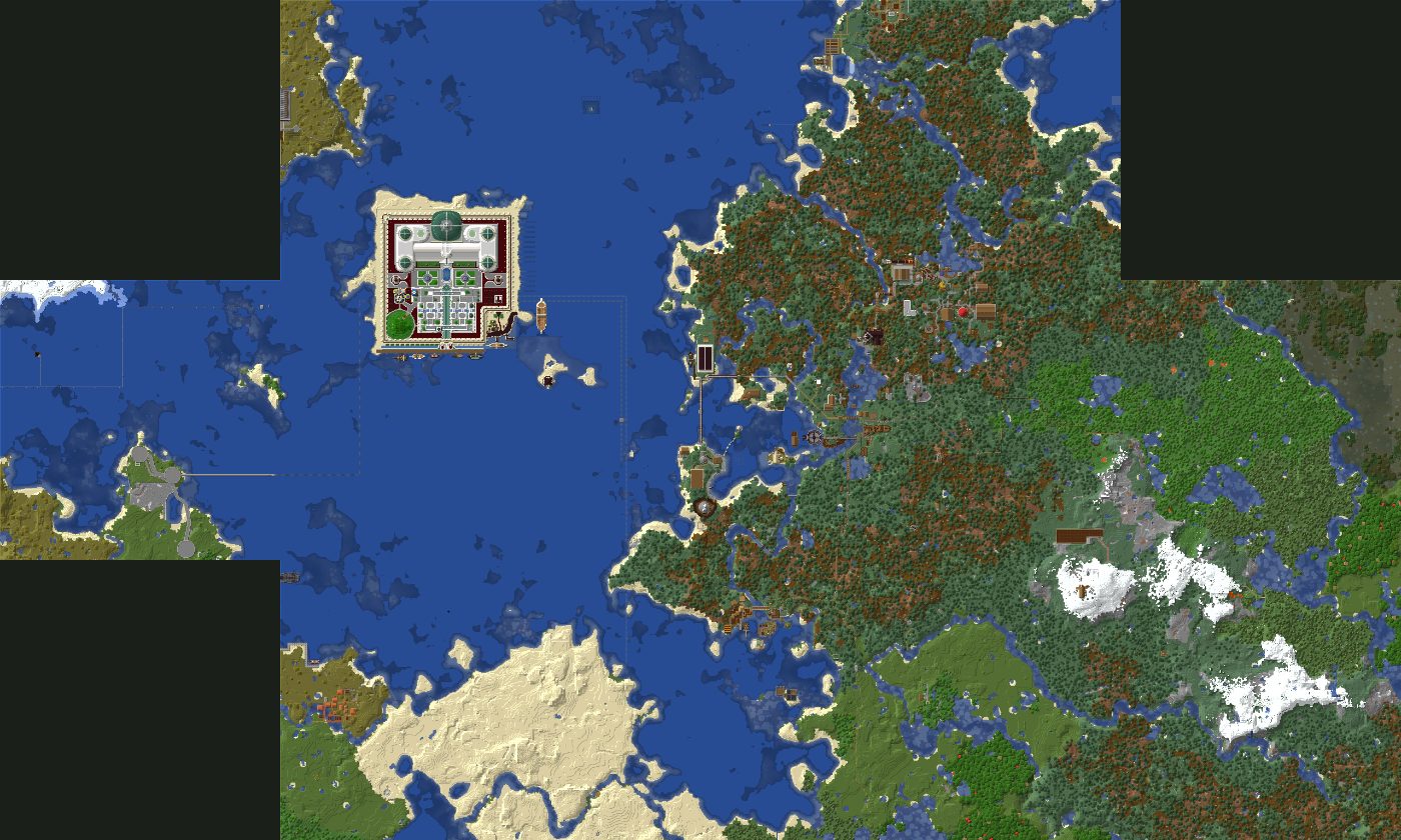 Top-down 3D preview of BigForest, BigForest 2023 (1.19.4)