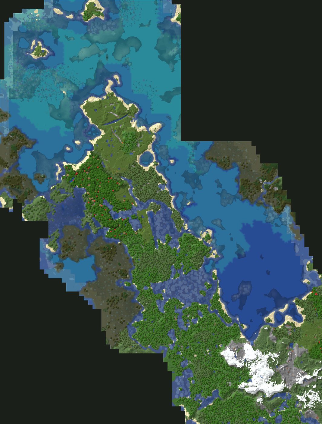 Top-down 3D preview of Clickland, Clickland Aug 2021