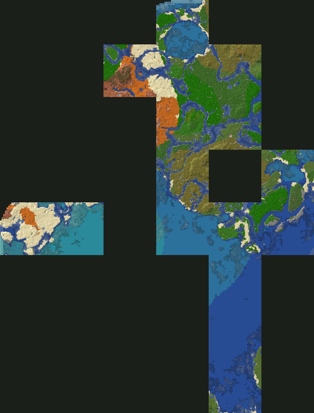 Top-down 3D preview of Shattered, Shattered 2022