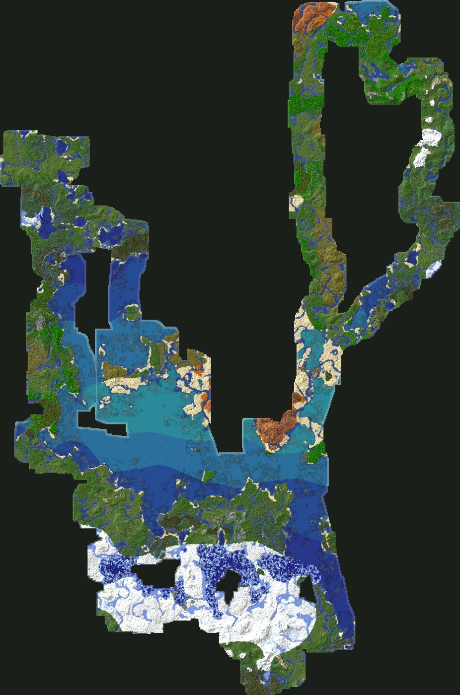 Top-down 3D preview of Frostpeak, October 2025