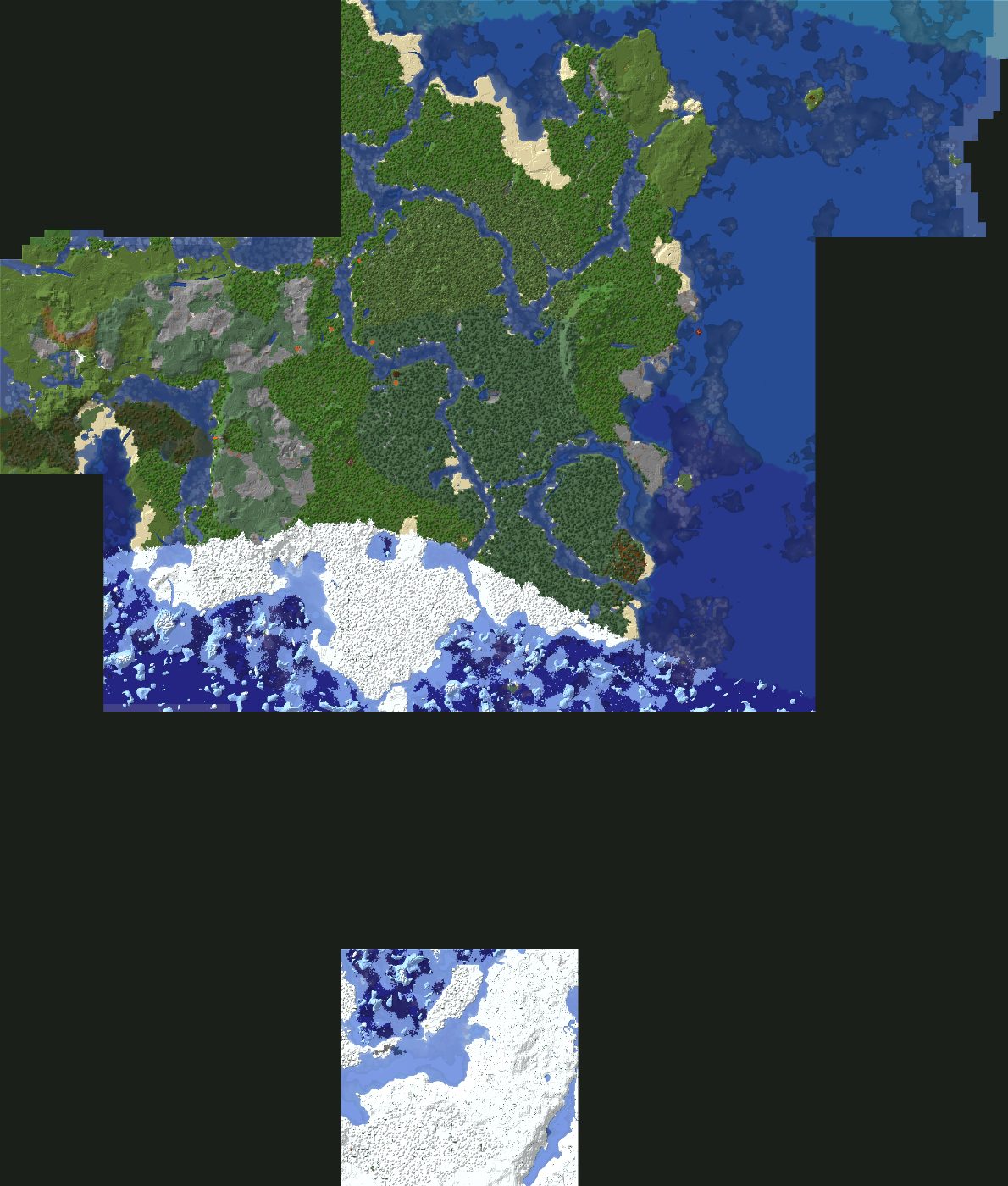 Top-down 3D preview of Frostpeak, Launch